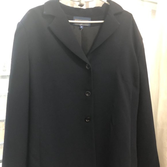 Michel Antoni Navy Button-Up Blazer/Light Coat - Picture 6 of 7